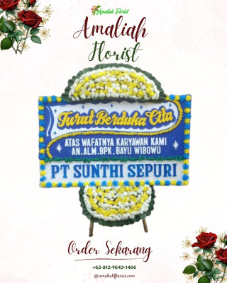 Papan Bunga Duka di Kawedanan