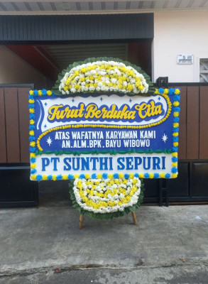 Papan Bunga Duka di Kawedanan